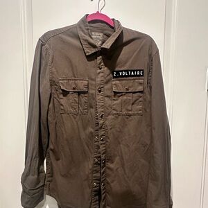 Zadig & Voltaire Dark Brown Shirt Jacket